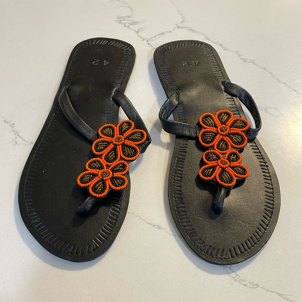 Beaded sandals